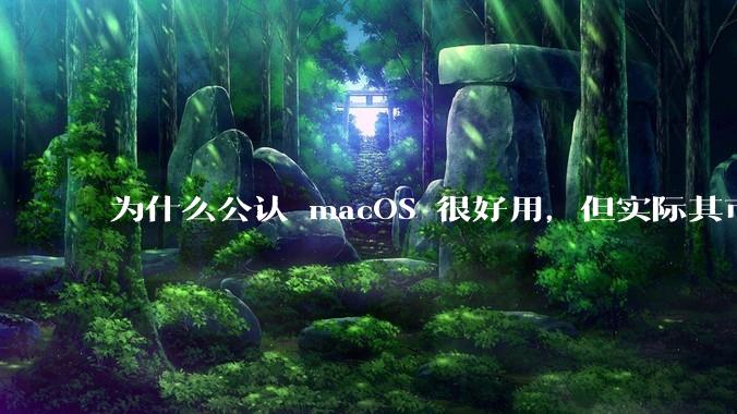 为什么公认 macOS 很好用，但实际其市场占有率只有大约17.7%？