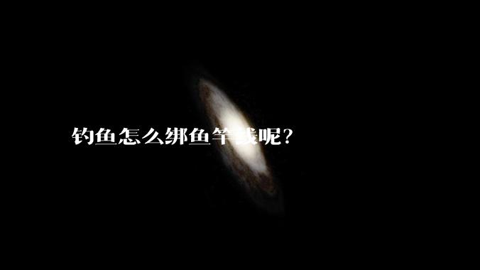 钓鱼怎么绑鱼竿线呢？