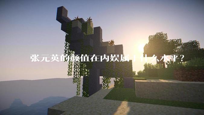 张元英的颜值在内娱属于什么水平？