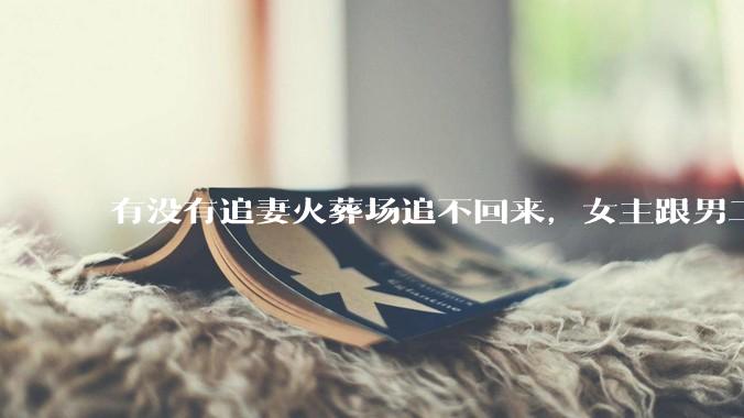 有没有追妻火葬场追不回来，女主跟男二收获幸福，男主后悔莫及的文？