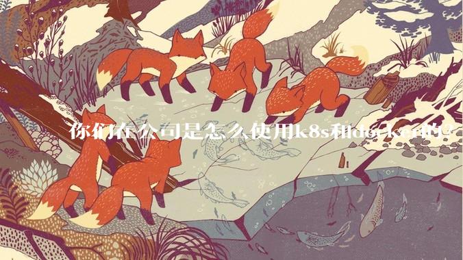你们在公司是怎么使用k8s和docker的？